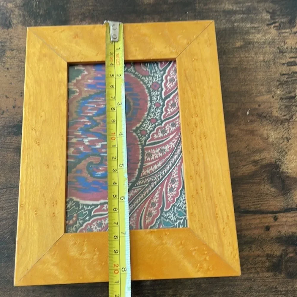 VNT Dorvillies Paris  Glazed  Wood  Paisley Photo Frame